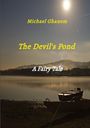Titel: "The Devil's Pond", darunter "A Fairy Tale", von Michael Ghanem. Abendstimmung mit See und Boot im Vordergrund.