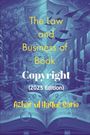 „The Law and Business of Book Copyright (2025 Edition) Azhar ul Haque Sario.“ Illustration eines aufgeschlagenen Buchs.