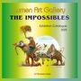 "Lumen Art Gallery: THE IMPOSSIBLES. Exhibition Catalogue 2025. Art Booklets Serie." Surrealistische Illustration mit kreativen Wesen.