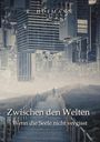 "R. Hofmann", "Zwischen den Welten", "Wenn die Seele nicht vergisst". Ein Weg führt in eine verkehrte Stadtlandschaft.