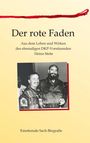 „Der rote Faden“ beschreibt Heinz Stehrs Leben. Ein Schwarz-Weiß-Foto zeigt zwei Männer, einer mit Bart, lächelnd zusammen.