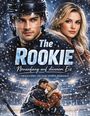 „The Rookie: Neuanfang auf dünnem Eis. Prickelnde College-Sports-Romance.“ Ein Eishockeyspieler und eine Frau im Schnee.
