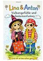 "Lina & Anton: Vulkangefühle und Gedankenfunken. Und oft ist das schon genug." Zwei Kinder verkleidet als Hexe und Pirat.