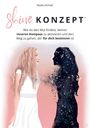 Texte: "Nadie Ahmeti"; "shine KONZEPT"; "Wie du den Mut findest, deinen inneren Kompass zu aktivieren und den Weg zu gehen, der für dich bestimmt ist." Illustration: Frau im weißen Kleid schaut schwarze Silhouette mit Schmetterlingen an.