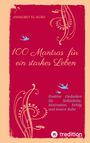 Titel: "100 Mantras für ein starkes Leben". Autor: Annegret El-Kurd. Ornamente und Vögel verzieren das rote Cover.