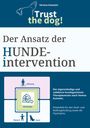 Ein Buchcover mit einem Hundekopf-Logo und Texten zur Hundetherapie bei Verena Gutwein, inklusive Grafiken des Ansatzes.