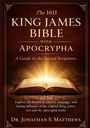 Titel: "The 1611 King James Bible with Apocrypha". Ein aufgeschlagenes Buch strahlt helles Licht aus.