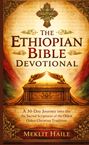"The Ethiopian Bible Devotional" von Meklit Haile. Antikes Dekor, goldene Engelsfiguren und reich verzierte Ornamente.