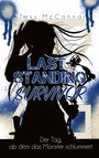 „Last-Standing Survivor“, „Der Tag, ab dem das Monster schlummert“, Silhouette einer Person mit langem Haar.