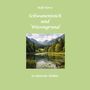 "Rolf Horst, Schwanenteich und Wiesengrund, 30 deutsche Haikus." Seeidyll mit Bergen und Wasser.