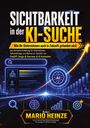 "SICHTBARKEIT in der KI-SUCHE" steht prominent. Ein digital gestaltetes Cover mit AI-Motiven und Grafiksymbolen.