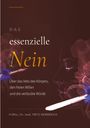 "DAS essenzielle Nein" in großer Schrift. Darunter ein Gesicht mit abstrakten, farbigen Elementen.