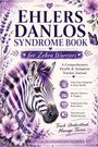 "Ehlers Danlos Syndrome Book for Zebra Warriors" steht in lila auf einem Hintergrund mit Zebra, Blumen und Schmetterling.