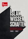"ISLAM WISSENSCHAFTEN" in großen Buchstaben, darunter "VORLESUNGEN AN DER UNIVERSITÄT MASCHHAD 1965 - 1967". Links rotes, markantes Logo mit Name.