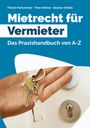 „Mietrecht für Vermieter“ steht groß geschrieben. Darunter sieht man eine Hand, die Schlüssel mit einem Hausanhänger hält.