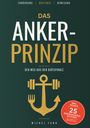 Buchtitel: "Das Anker-Prinzip". Untertitel: "Der Weg aus der Diätspirale". Illustration: Anker-Hantel-Symbol.
