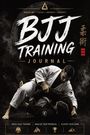 "Discipline • Focus • Growth • Respect" über "BJJ Training Journal". Zwei Kämpfer im Gi, einer oben in Kontrolle.