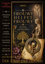 „Frouw Helfet Frouwe: Mythos, Tradition und Gegenwart“. Goldener Baum, Statue und antike Elemente.
