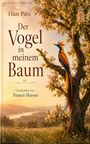 Texte: "Hari Patz", "Der Vogel in meinem Baum", "Geschichten von Francis Maroni". Illustration: Ein bunter Vogel auf einem blühenden Baum.