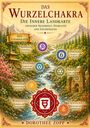Texte: "Das Wurzelchakra", "Die Innere Landkarte", "Das Chakraland". Tarot-Landkarte mit Bergen, Fluss und Tempel.