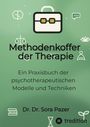 "Methodenkoffer der Therapie", Praxisbuch zu psychotherapeutischen Modellen. Grüner Hintergrund, Icons und Logo.