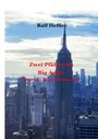 "Ralf Heßler. Zwei Pfälzer im Big Apple. Der etwas andere Reisebericht." Im Hintergrund ist die Skyline von New York.