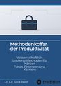 „Methodenkoffer der Produktivität“ von Dr. Dr. Sora Pazer; Illustration einer Aktentasche. Logo von tredition.