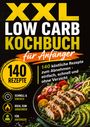 XXL Low Carb Kochbuch für Anfänger, 140 Rezepte. Ein Teller mit Hähnchen, Avocado und Gemüse.