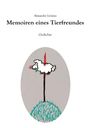 Text: "Alexander Jochens, Memoiren eines Tierfreundes, Gedichte". Illustration: Ein Schaf auf einem Hügel mit Blume.