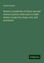 Samuel Benner: Benner's prophecies of future ups and downs in prices: what years to make money on pig-iron, hogs, corn, and provisions, Buch
