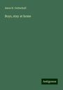 Amos H. Gottschall: Gottschall, A: Boys, stay at home, Buch