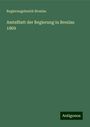 Regierungsbezirk Breslau: AmtsBlatt der Regierung in Breslau 1869, Buch