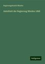 Regierungsbezirk Minden: Amtsblatt der Regierung Minden 1868, Buch