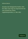 Wilhelm Rüstow: Annalen des Königreichs Italien 1861 bis 1863: Vom Tag von Aspromonte bis zum Schluß der ersten Legislaturperiode, 21. Mai 1863, Buch