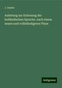 J. Gambs: Anleitung zur Erlernung der holländischen Sprache, nach einem neuen und vollständigeren Plane, Buch