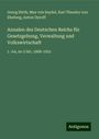 Georg Hirth: Annalen des Deutschen Reichs für Gesetzgebung, Verwaltung und Volkswirtschaft, Buch