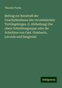 Theodor Fuchs: Beitrag zur Kenntniß der Conchylienfauna des vicentinischen Tertiärgebirges. (I. Abtheilung) Die obere Schichtengruppe oder die Schichten von Cast. Gomberto, Laverda und Sangonini, Buch