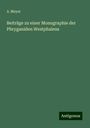 A. Meyer: Beiträge zu einer Monographie der Phryganiden Westphalens, Buch