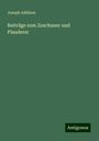 Joseph Addison: Beiträge zum Zuschauer und Plauderer, Buch