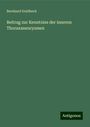 Bernhard Goldbeck: Beitrag zur Kenntniss der inneren Thoraxaneurysmen, Buch