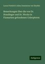 Lucas Friedrich Julius Dominicus von Heyden: Bemerkungen über die von Dr. Staudinger und Dr. Wocke in Finmarken gefundenen Coleopteren, Buch