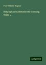 Paul Wilhelm Magnus: Beiträge zur Kenntniss der Gattung Najas L., Buch