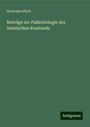 Hermann Abich: Beiträge zur Paläontologie des Asiatischen Russlands, Buch