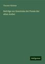 Theodor Nöldeke: Beiträge zur Kenntniss der Poesie der alten Araber, Buch