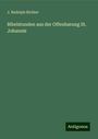 J. Rudolph Richter: Bibelstunden aus der Offenbarung St. Johannis, Buch