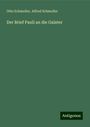 Otto Schmoller: Der Brief Pauli an die Galater, Buch