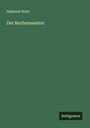 Heinrich Werz: Der Rechemaeister, Buch