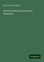 Ignaz Vinzenz Zingerle: Die deutschen Sprichwörter im Mittelalter, Buch