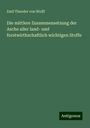 Emil Theodor Von Wolff: Die mittlere Zusammensetzung der Asche aller land- und forstwirthschaftlich wichtigen Stoffe, Buch