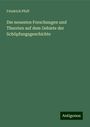 Friedrich Pfaff: Die neuesten Forschungen und Theorien auf dem Gebiete der Schöpfungsgeschichte, Buch